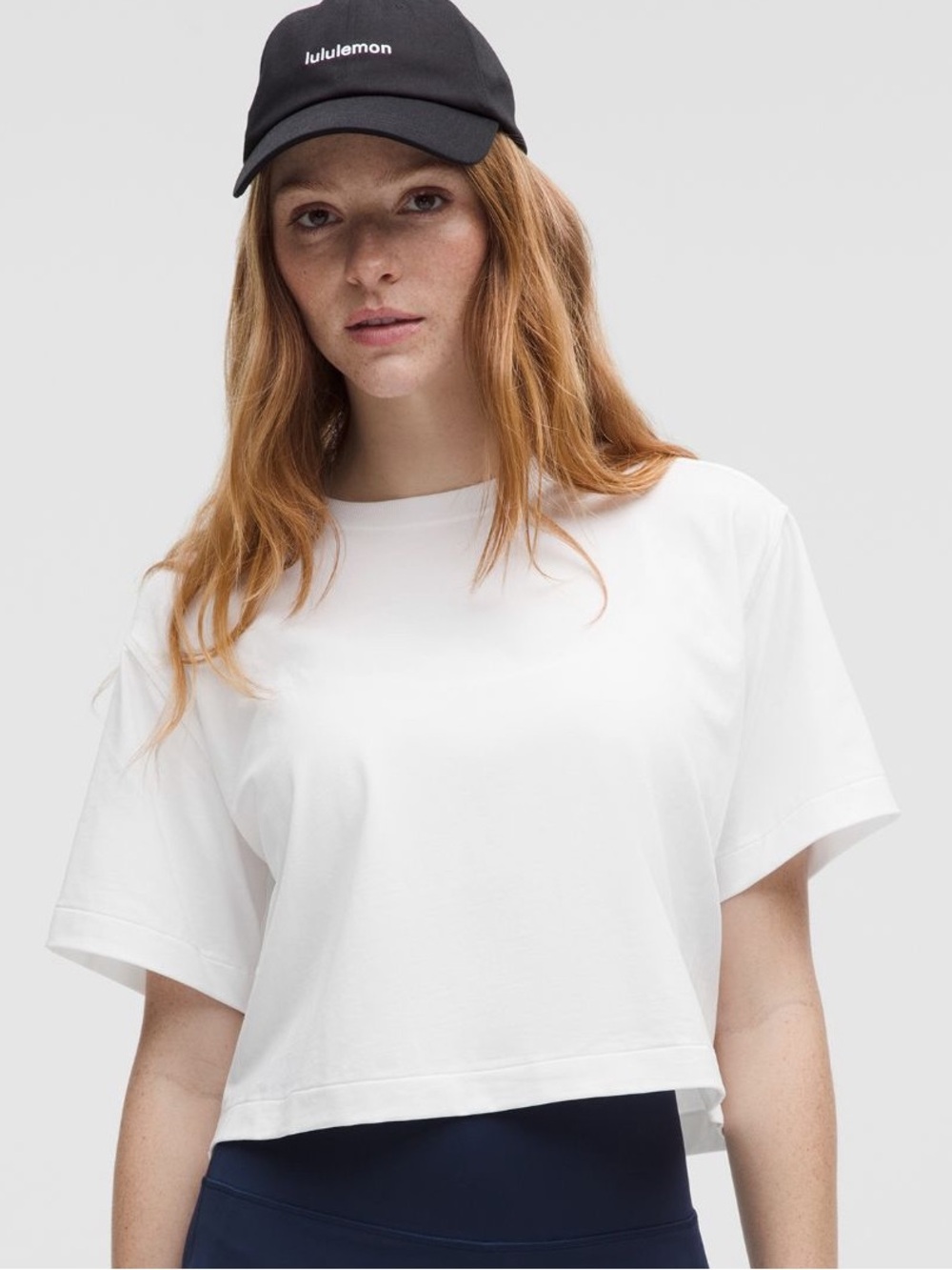 Lululemon all yours organic cotton cropped t-shirt, white/XS/NWT